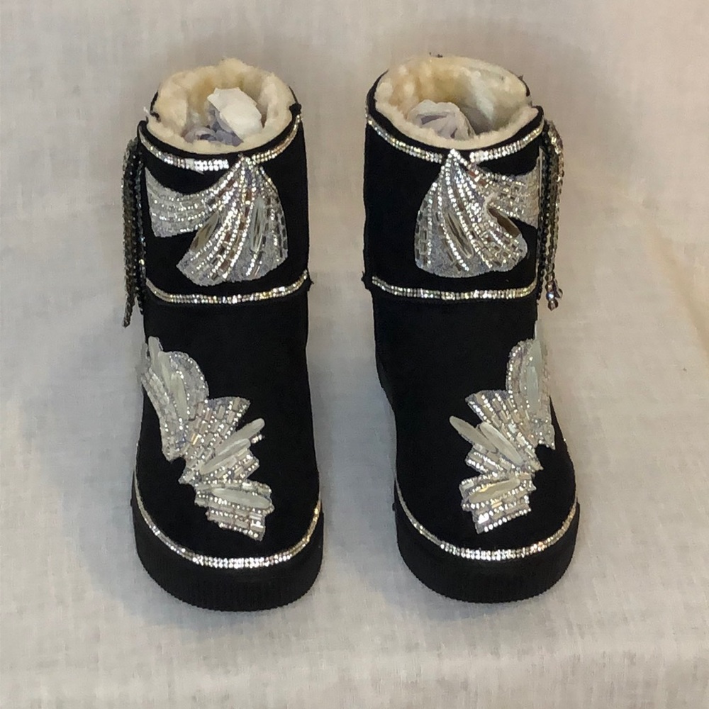 ADRIAN DANA BLINGED OUT UGG STYLE BOOTS
